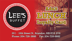 lees buffet loyalty card
